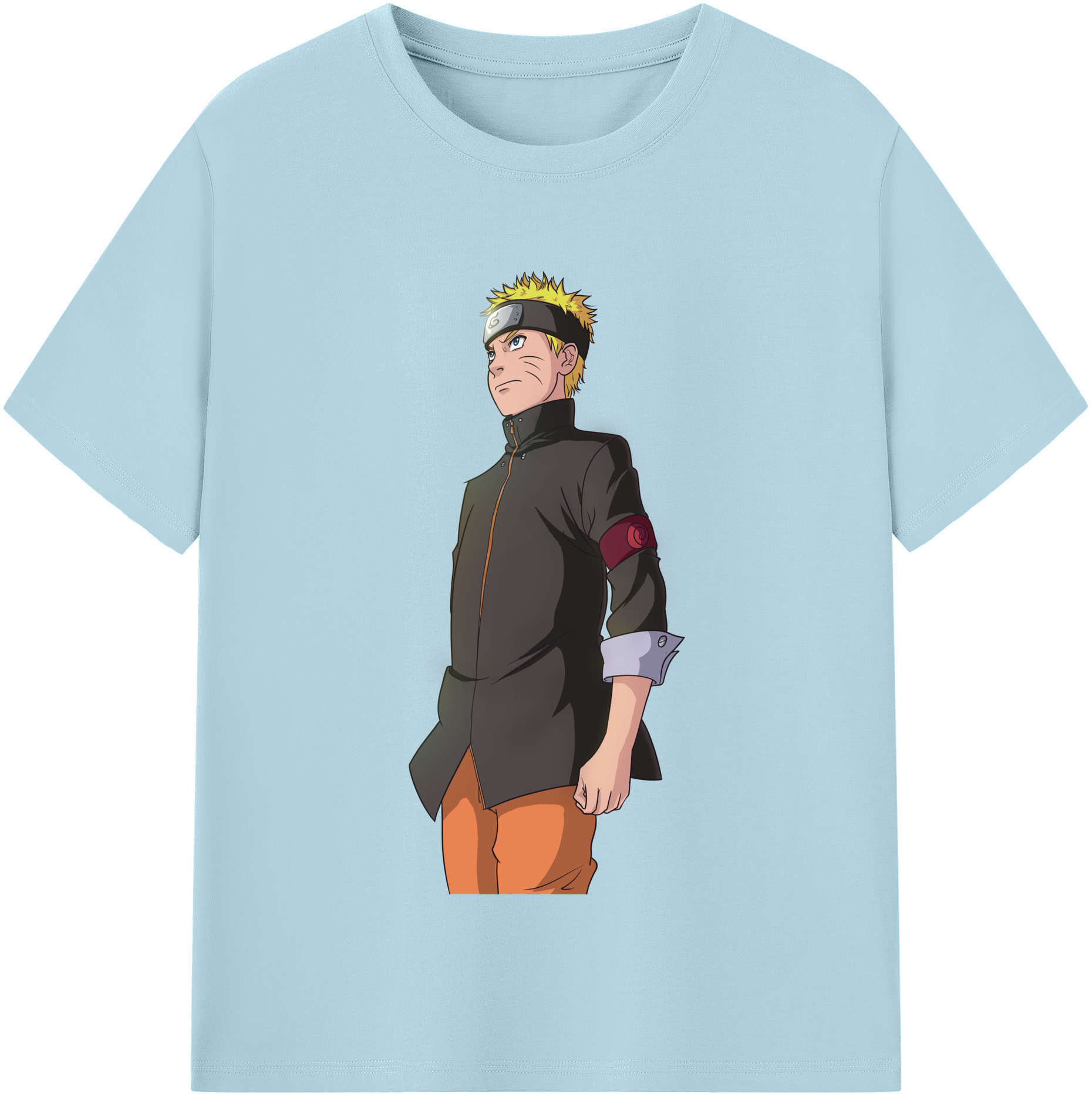 （画像用） NARUTO -ナルト- うずまき ナルト Uzumaki Naruto 綿100％半袖Tシャツ（フロントプリント）